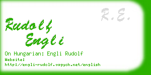 rudolf engli business card